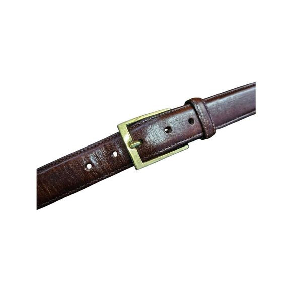 Trafalgar Broderick Leather Dress Belt – Ledbury Trafalgar Dark Brown Mens Leather Belt Size Large